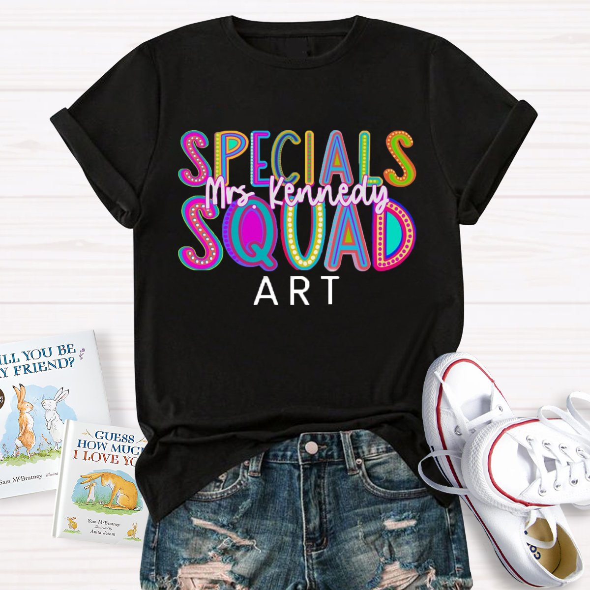 Personalized Your name And Subject Specials Squad Teacher T-Shirt