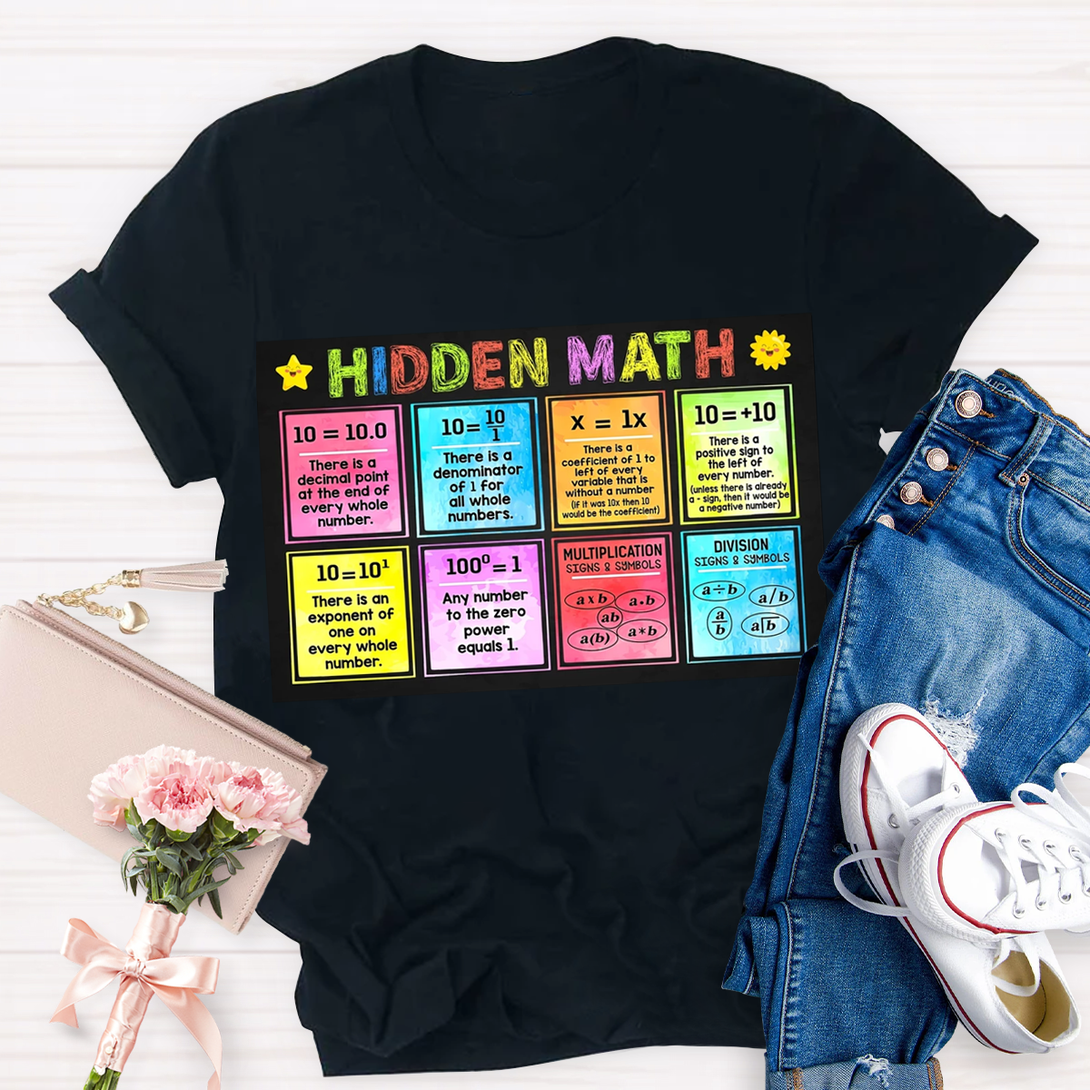 Hidden Math Teachers T-Shirt