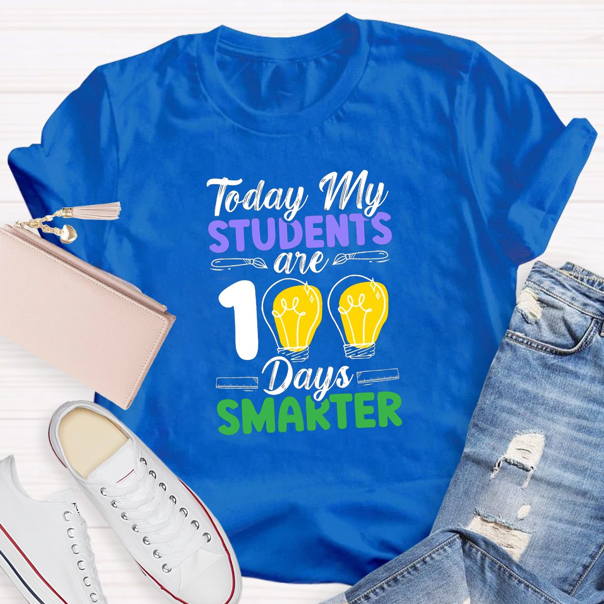 Today My Students Are 100 Days Smarter Teacher Shirt