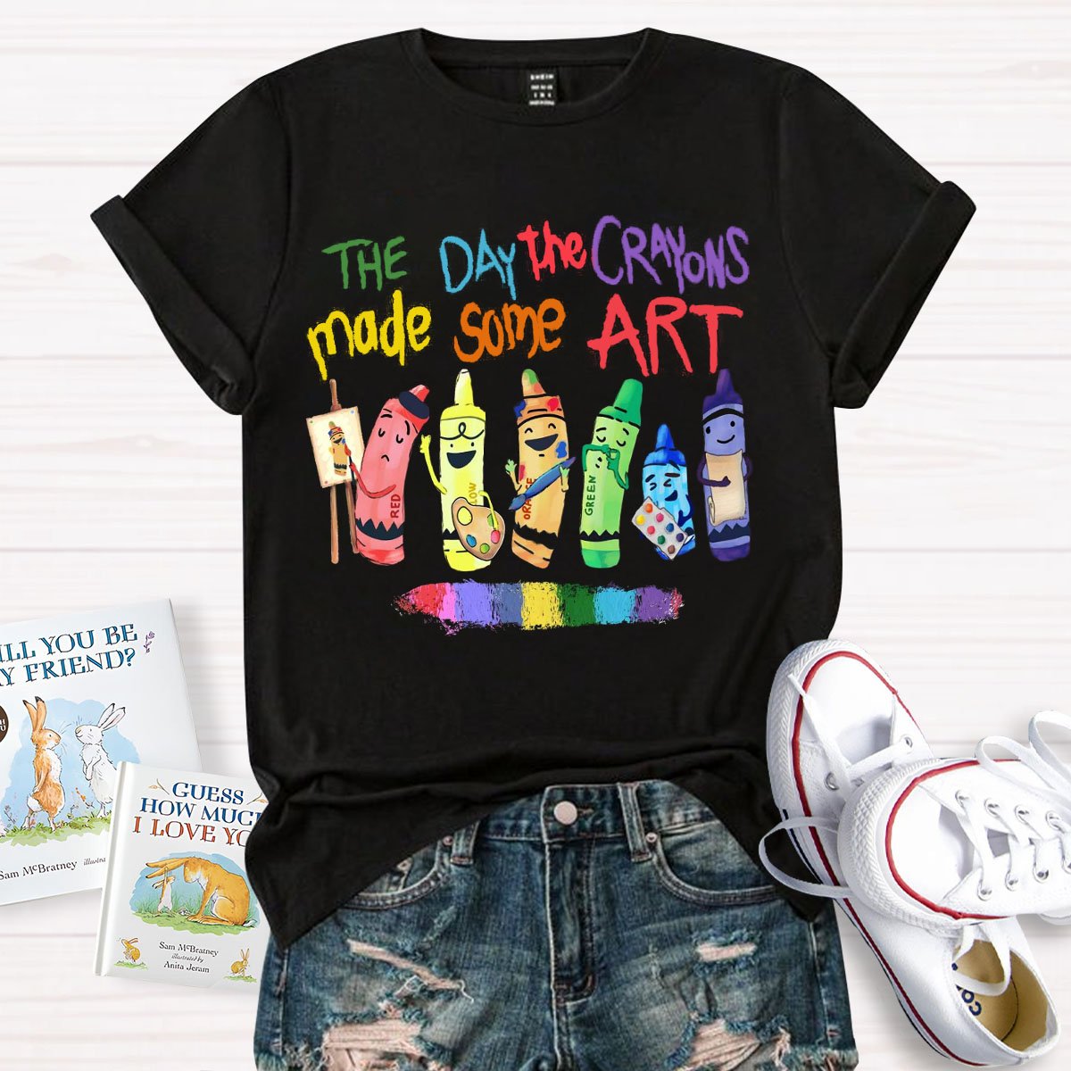 Back To School The Day The Crayons Made Some Art T-Shirt