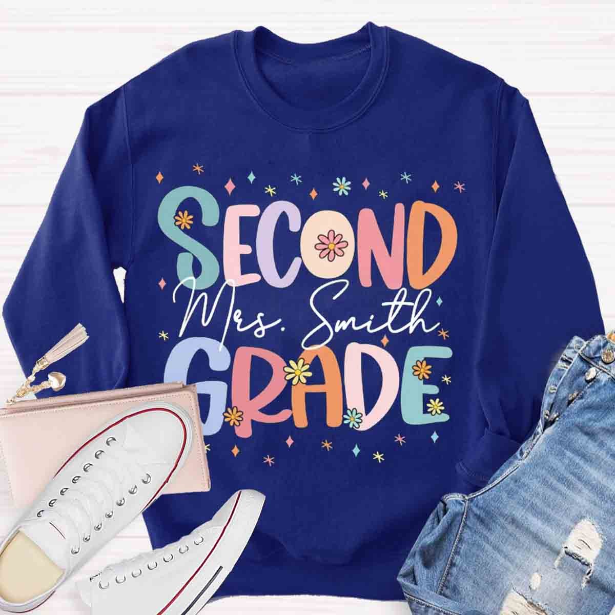 Personalized Cute Flower Collage Design Sweatshirt