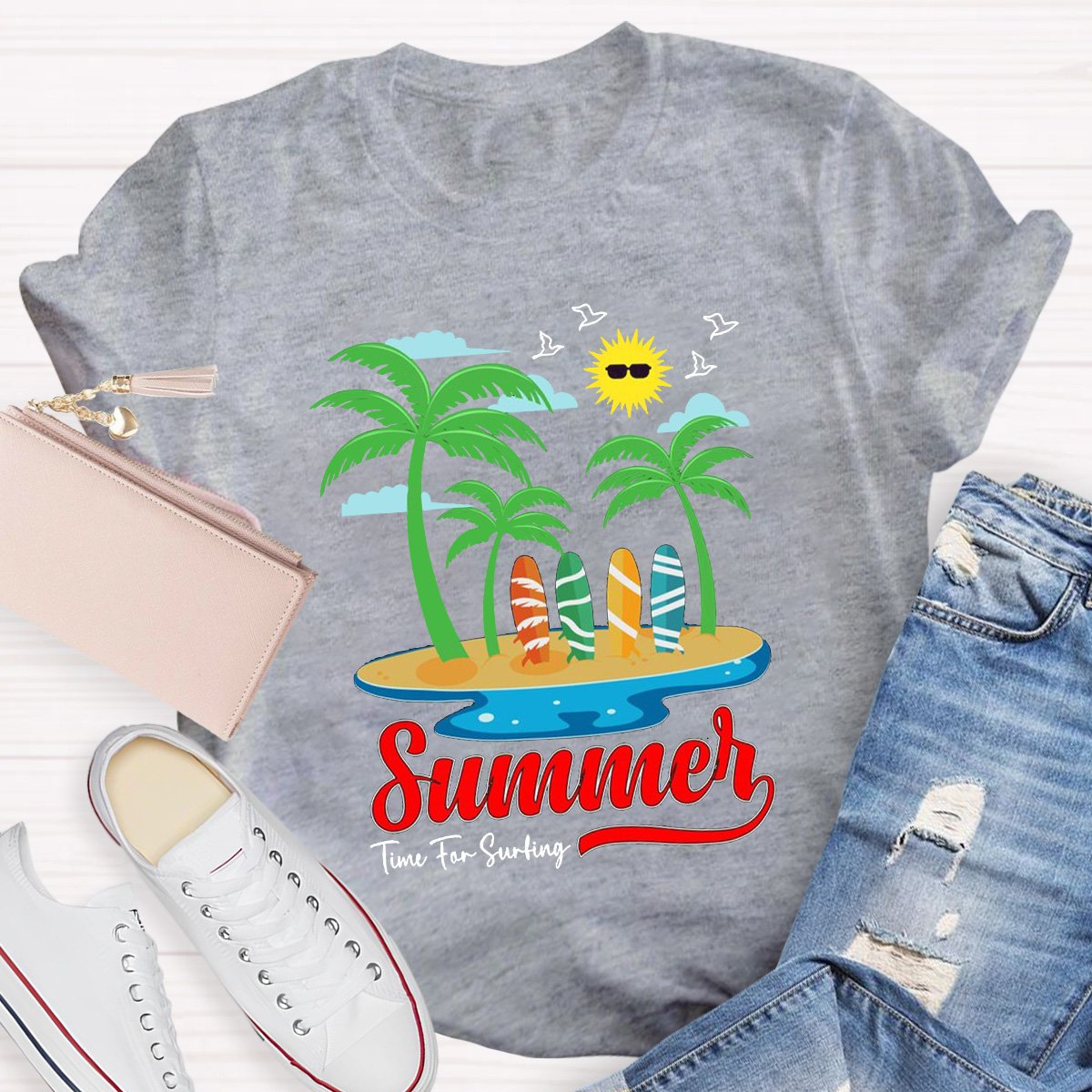 Summer Time The Surting Teacher Shirt