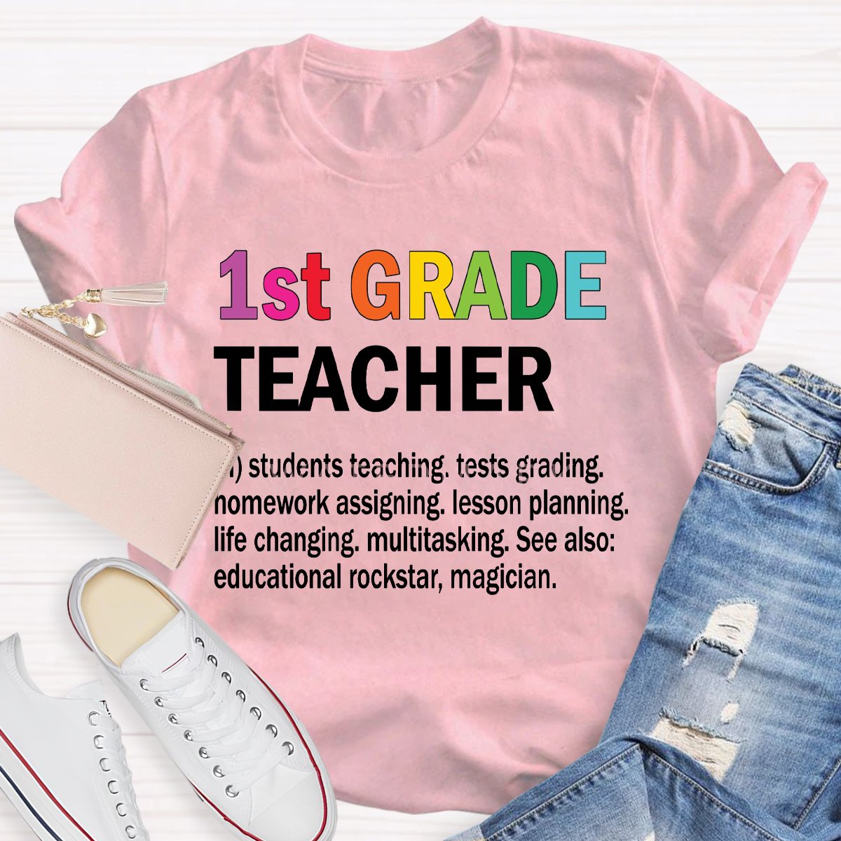 Personalized Grade Teachers Defination T-Shirt