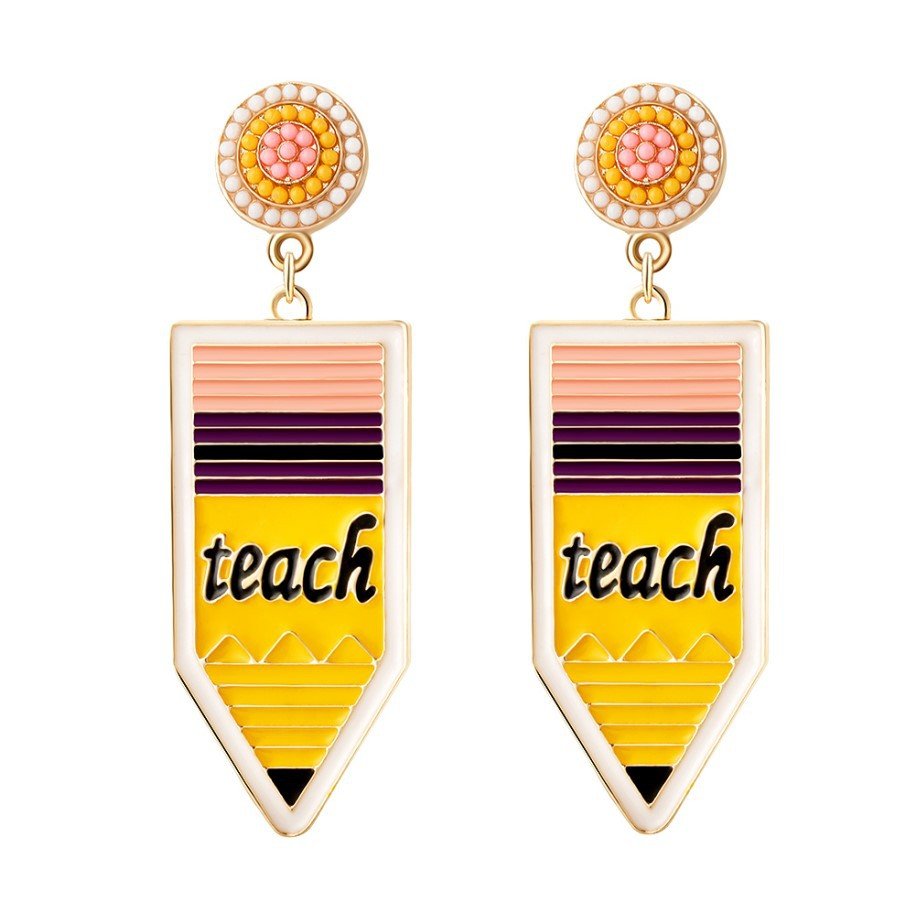 Teacher Candy Color Rice Bead Earrings