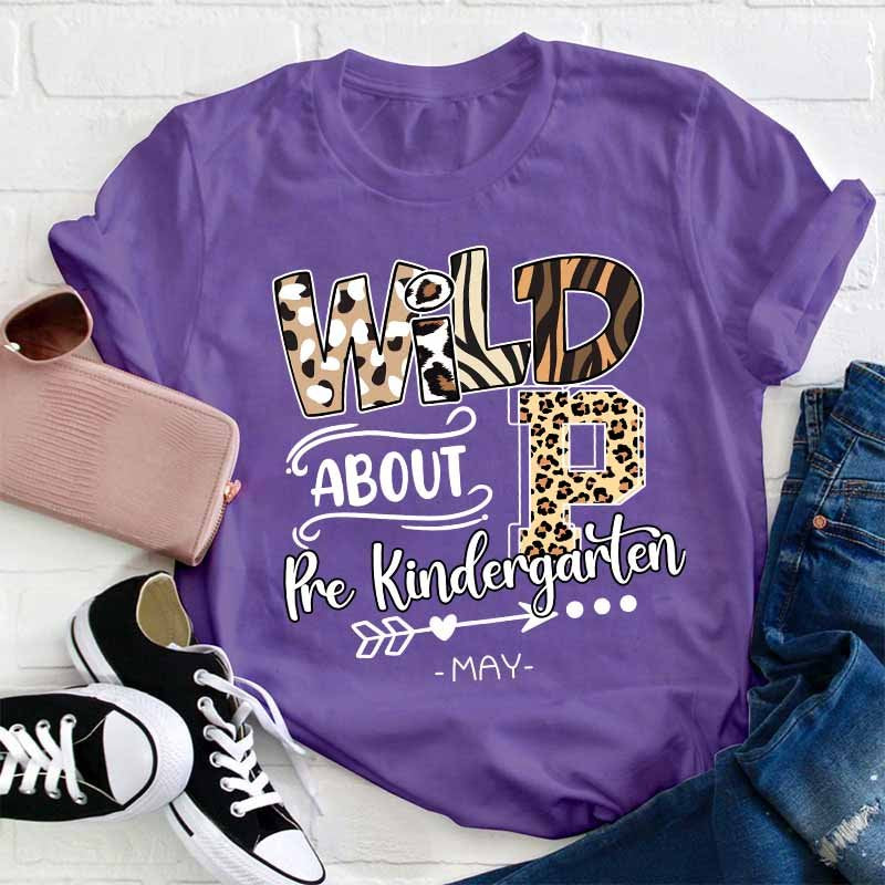 Personalized Wild About Teacher T-Shirt