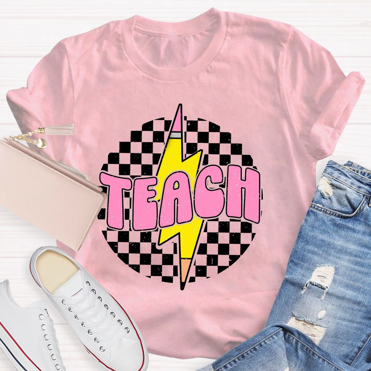 Retro Pencil Teacher Shirt