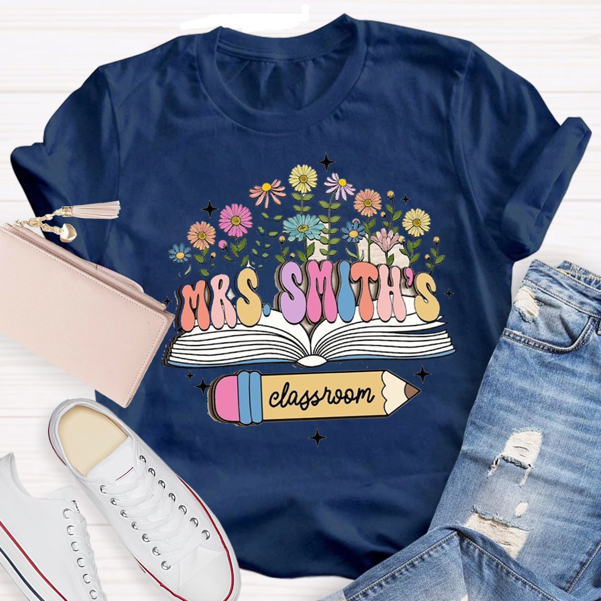 Personalized Name Teacher Shirt