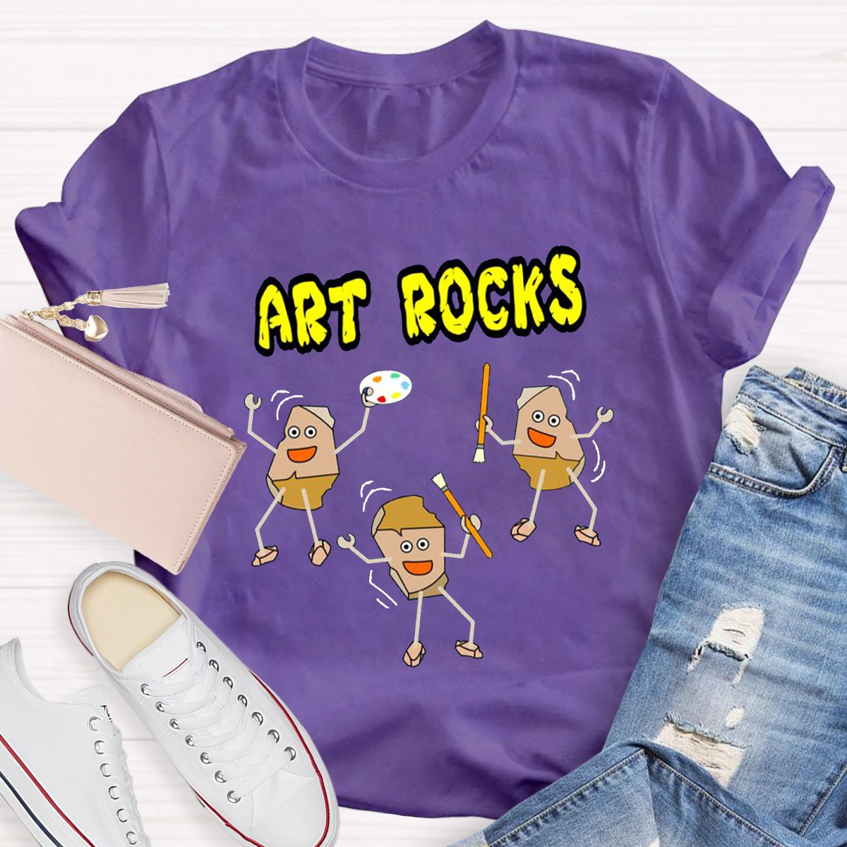 Art Rocks Teacher Shirt