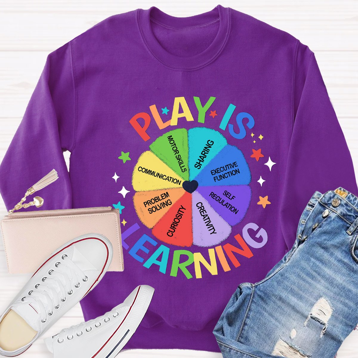 Play Is Learning Back To School Teacher Sweatshirt