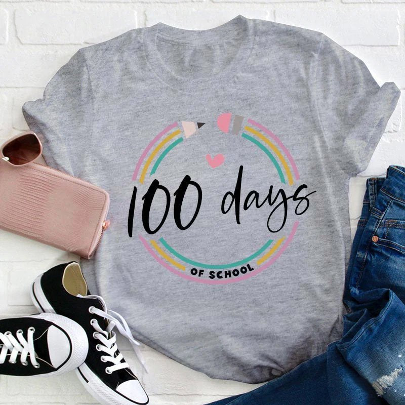 100 Days Of School Teacher T-Shirt