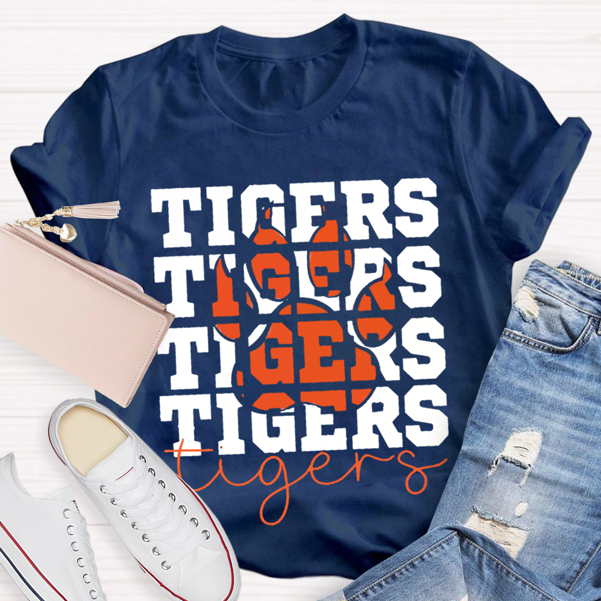 Fire Tiger Teacher T-Shirt