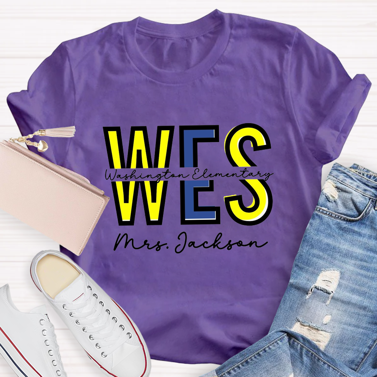 Personalized  School And Teachers Name T-Shirt