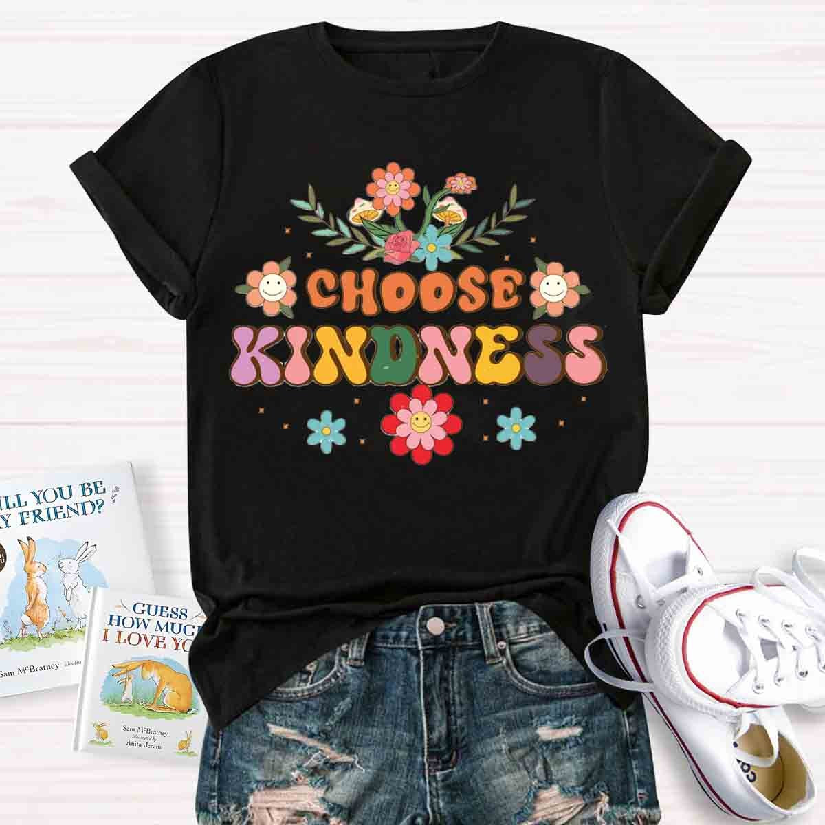 Choose Kindness Wild Flowers T-Shirt