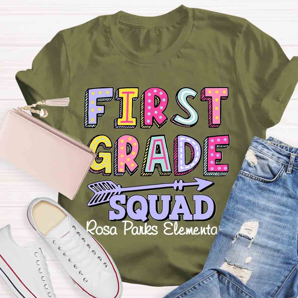 Personalized Grade And School Name In Our Lovely Class Teacher T-Shirt