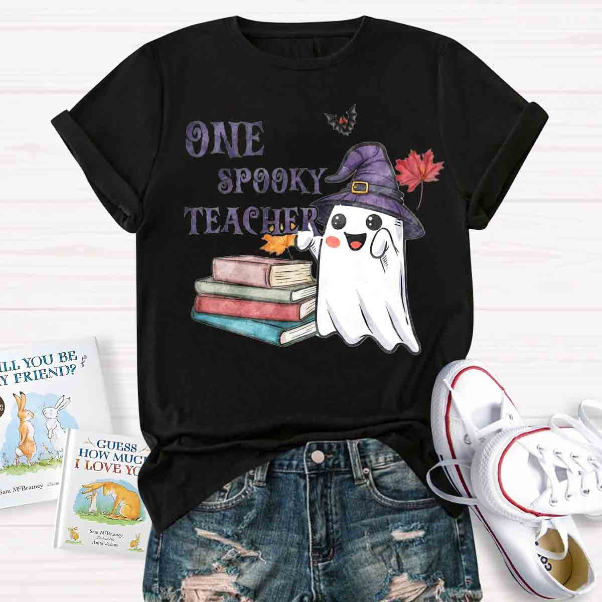 One Spook Teacher Halloween T-Shirt