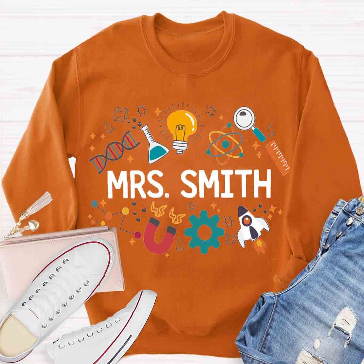 Personalized Name Science Lab Shirt Sweatshirt