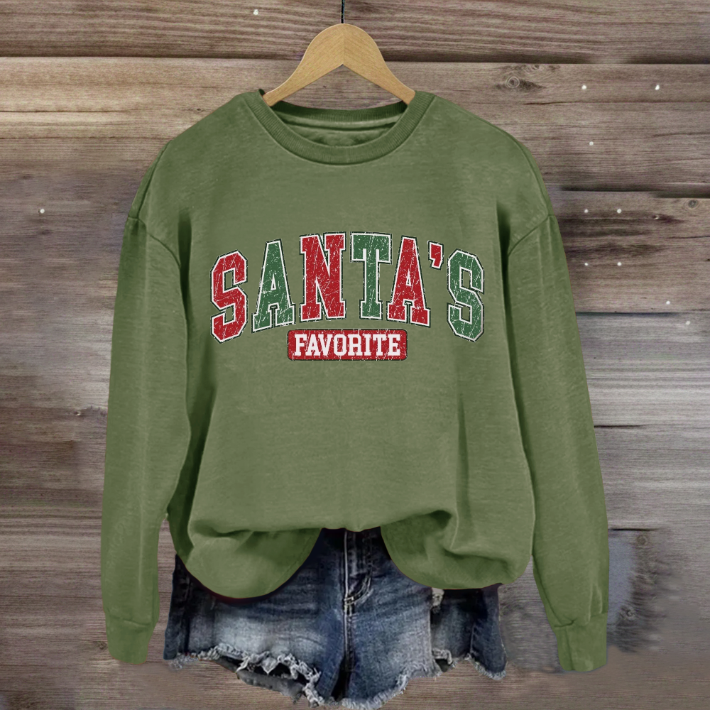 Santa's Favorite Retro Sweatshirt