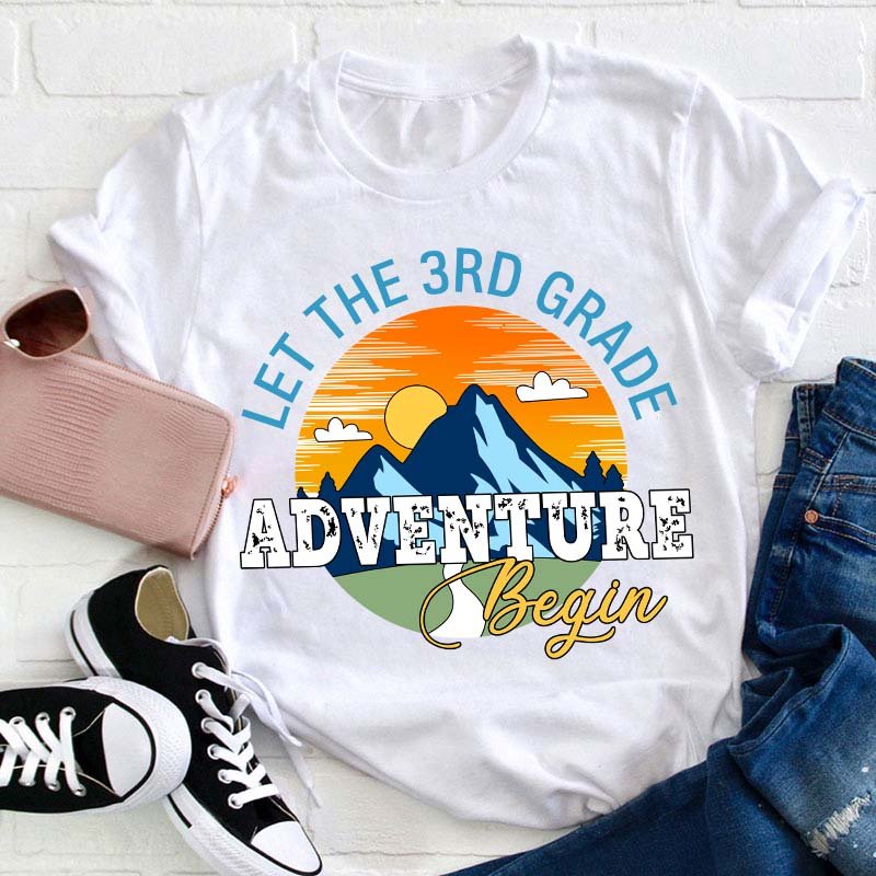 Personalized Let The Adventure Begin Teacher T-Shirt