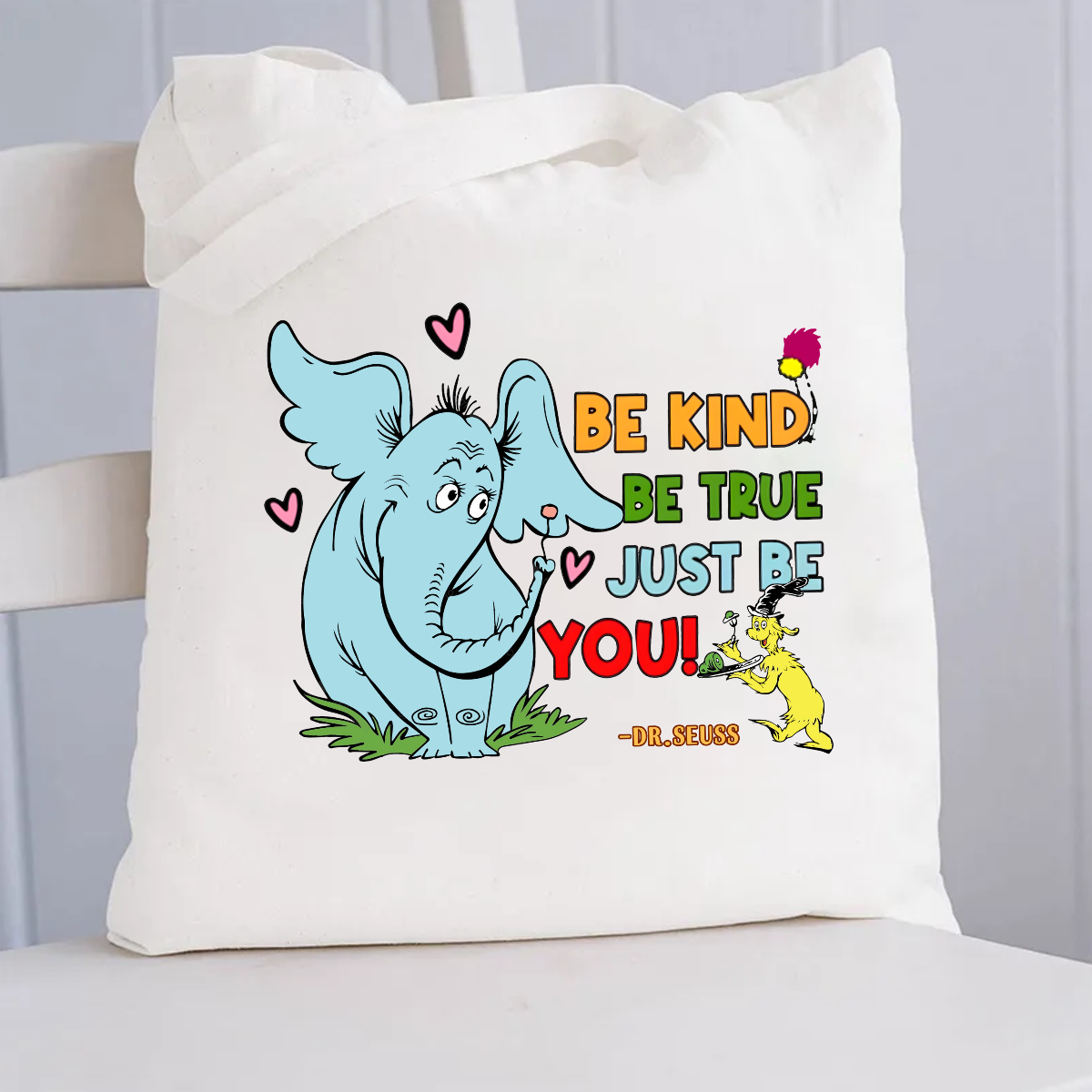 Be Kind Be True Just Be You  Canvas Tote Bag