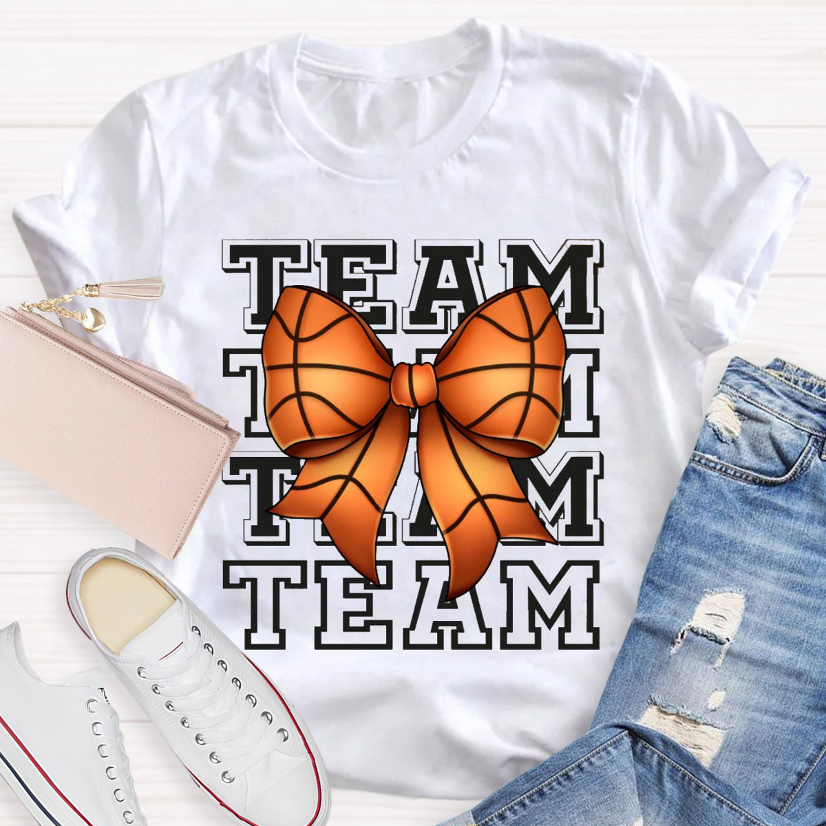 Game Day Team Bow Teacher T-Shirt