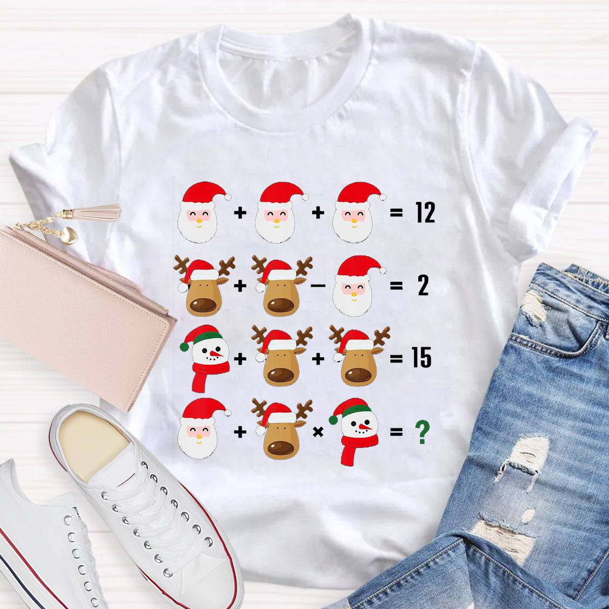 Christmas Funny Math Teacher T-Shirt