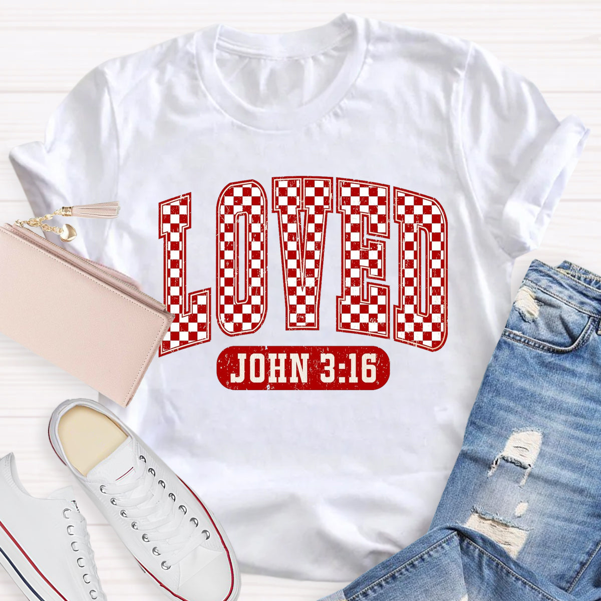 Valentine Loved John 3:16 T-Shirt