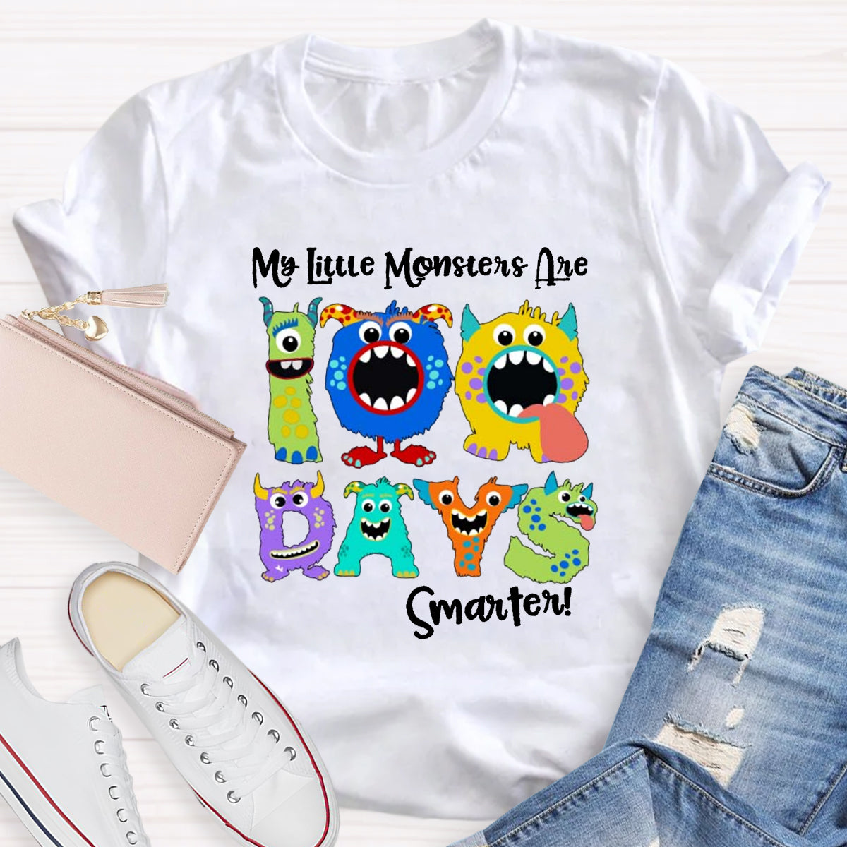 My Little Monsters 100 Days Smarter T-Shirt