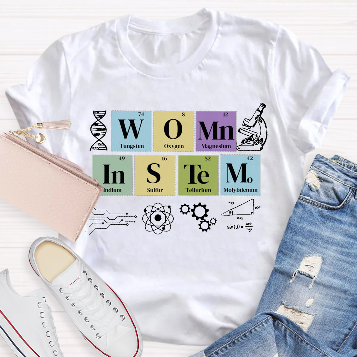 Women In Stem Teacher T-Shirt