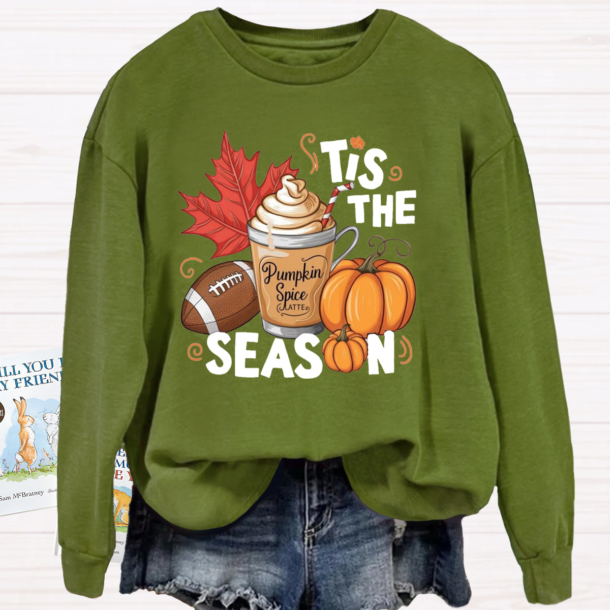 Tis The Season Pumpkin Game Ball Sweatshirt