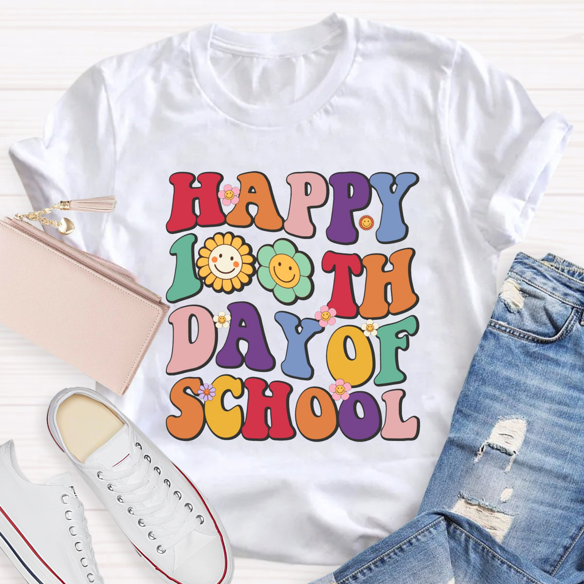 Happy 100th Days Of School Teacher T-Shirt