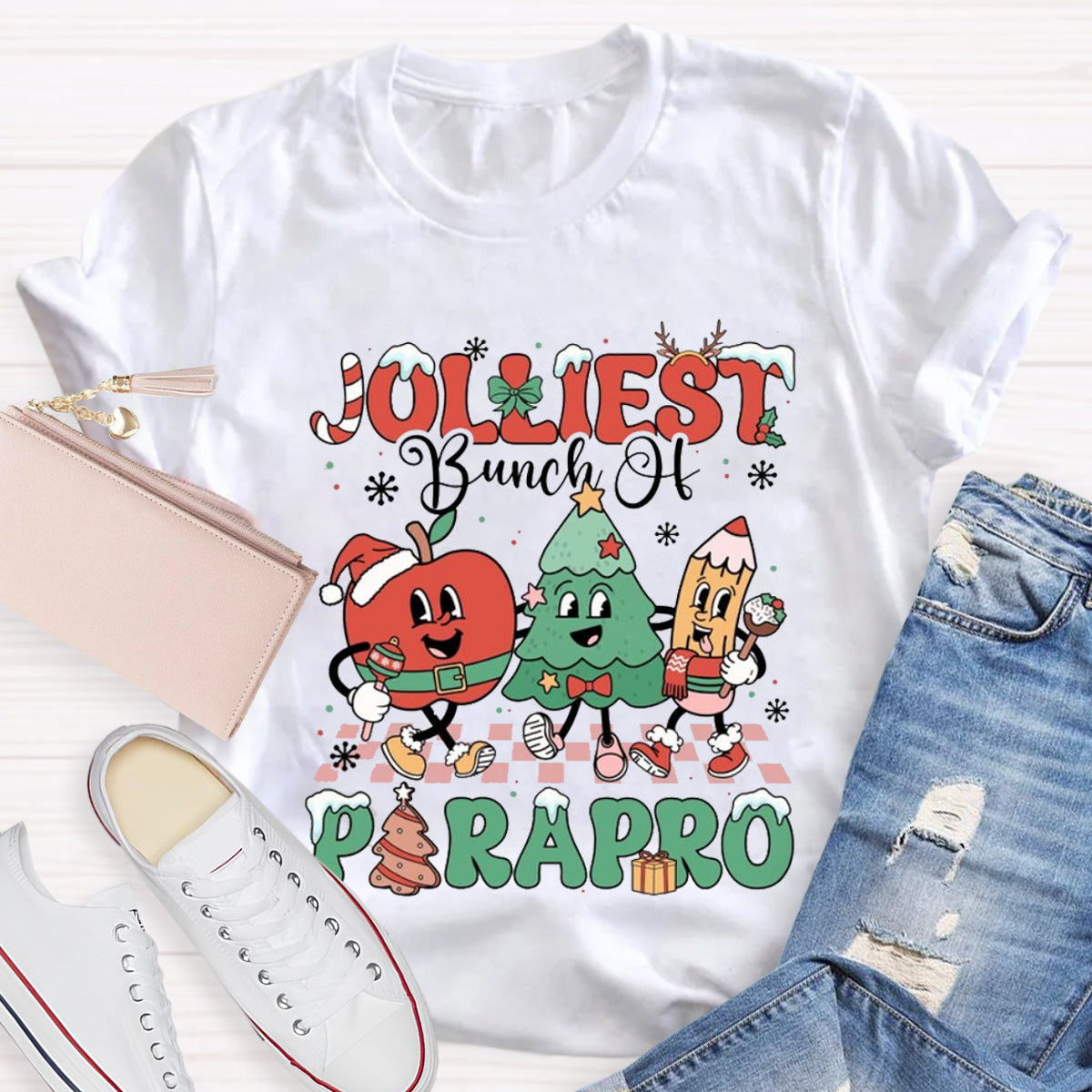 Jolliest Bunch Of Paraprofessional Teacher T-Shirt