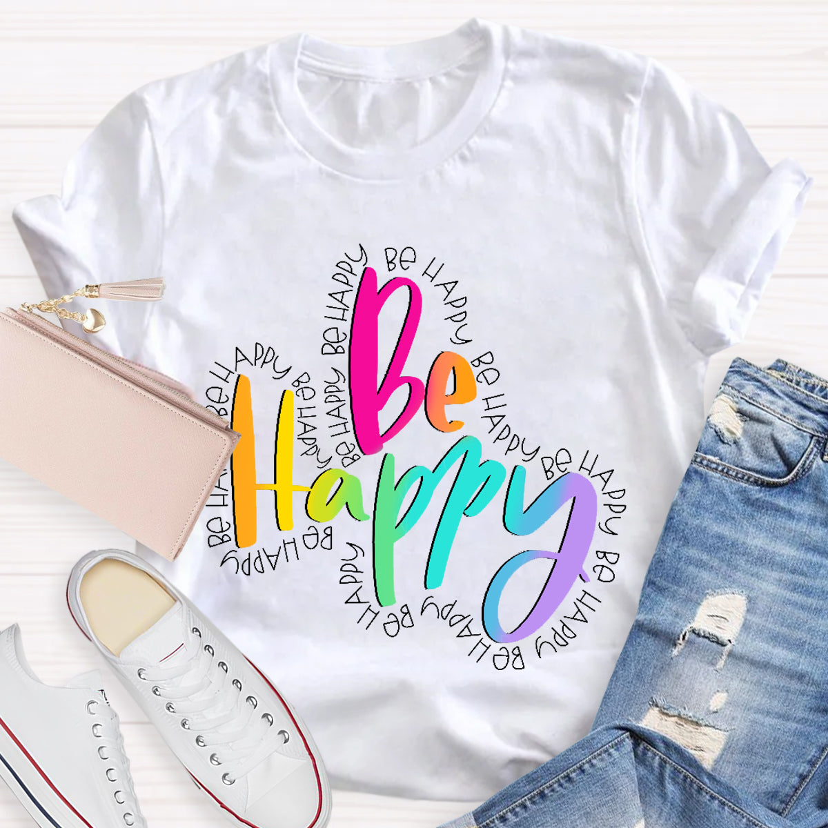 Be Happy Teacher T-Shirt