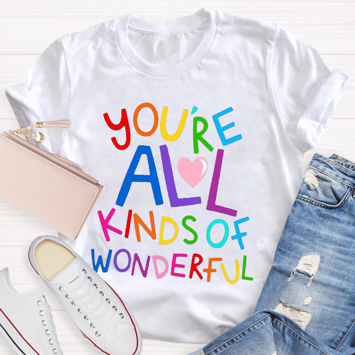 You're All Kind Of Wonderful Teacher T-Shirt