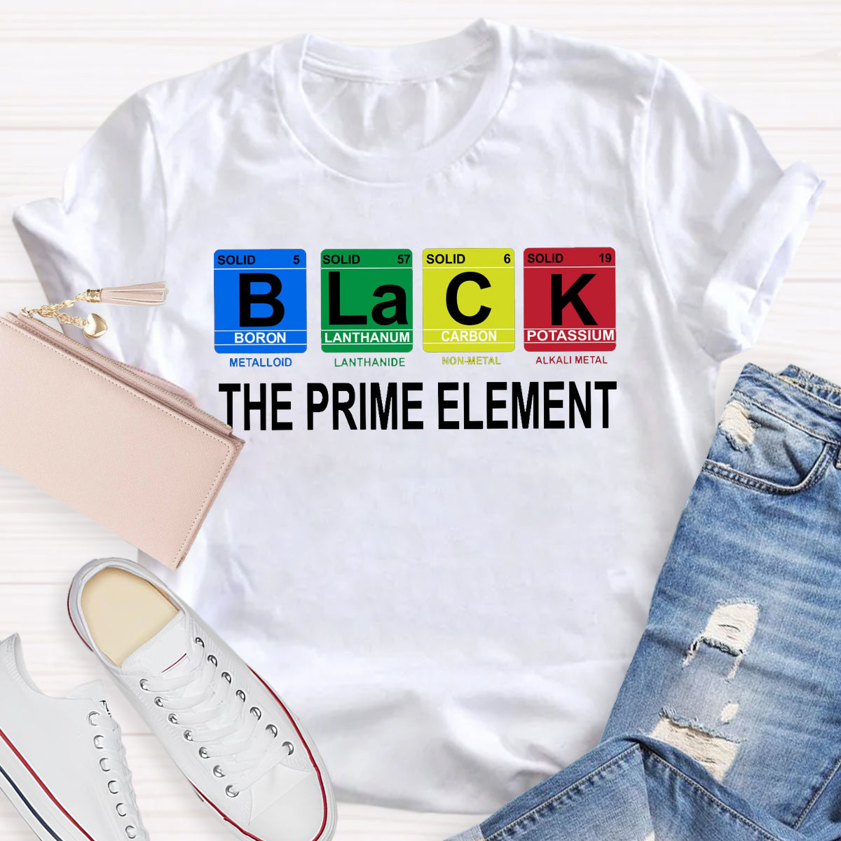 Black The Prime Element T-Shirt