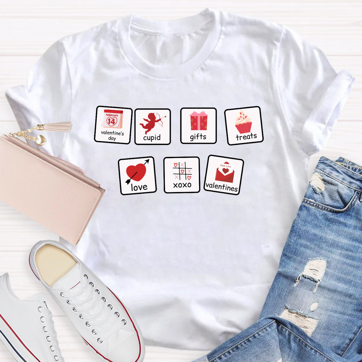 Cupid Gifts Treats Love Valentines SLP Teacher T-Shirt