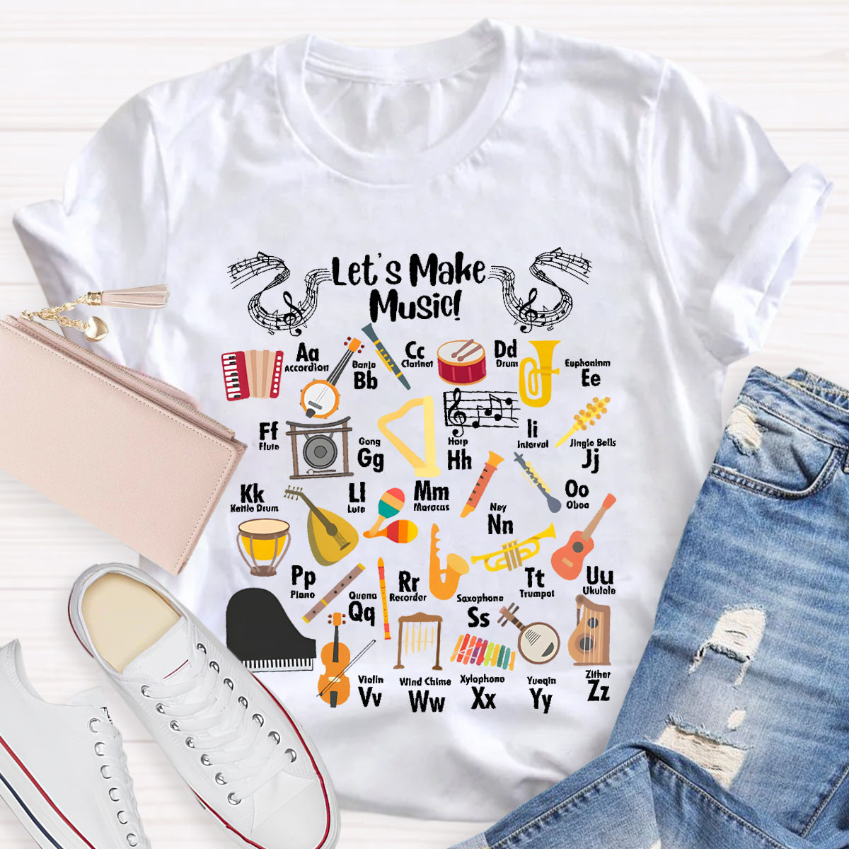 Let's Make Music Teacher T-Shirt