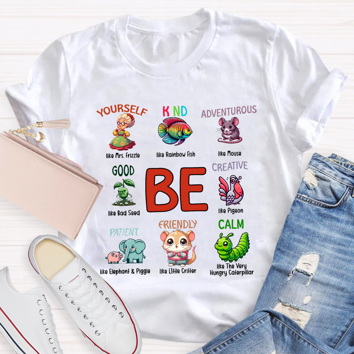 Be Kind Be Yourself I Still Read Children's Books T-Shirt