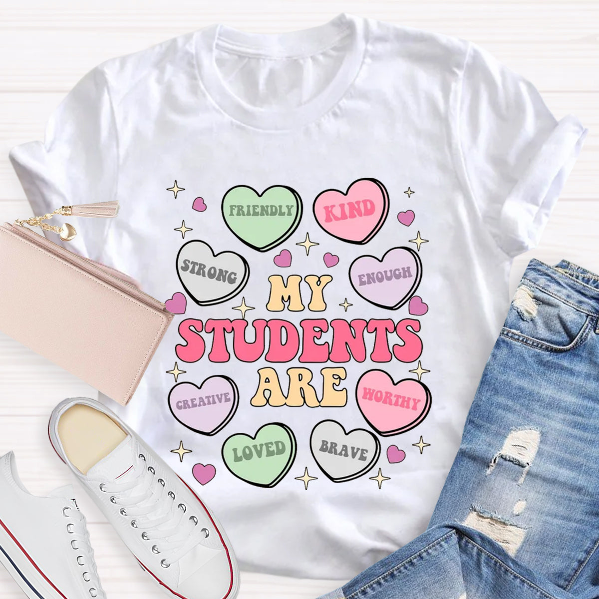 My Students Are Brave Loved Teacher T-Shirt