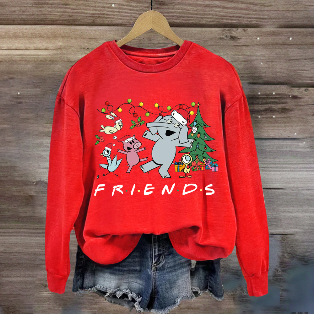 Friends Elephant And Piggie Christmas Sweatshirt