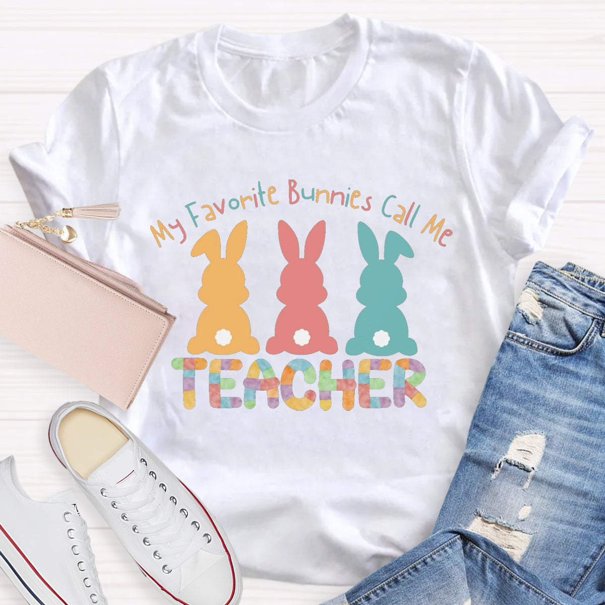 My Favorite Bunnies Call Me Teacher T-Shirt