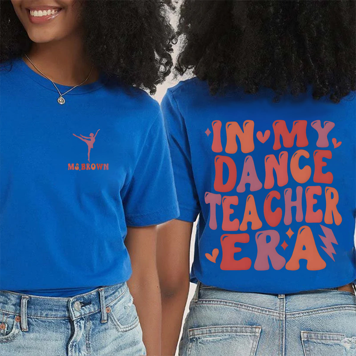 Personalized Name In My Dance Era Double Printed T-shirt