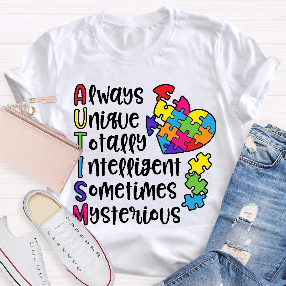 Autism Always Unique Totally Interesting Sometimes Mysterious T-Shirt