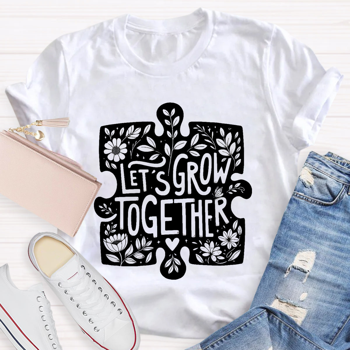 Let'S Grow Together Teacher T-Shirt