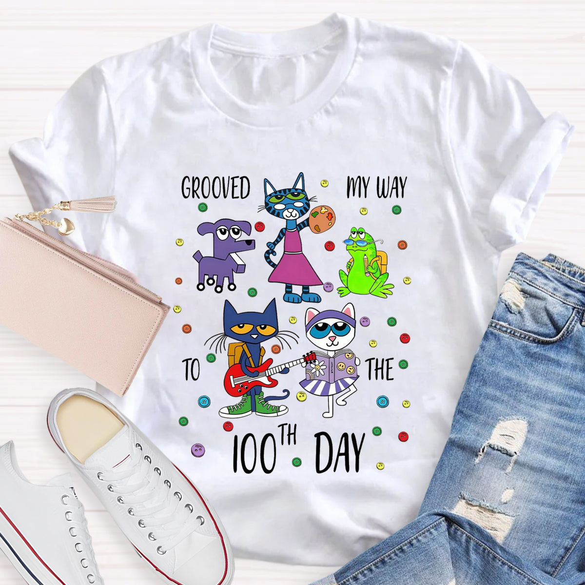 Grooved My Way To The 100th Day T-Shirt