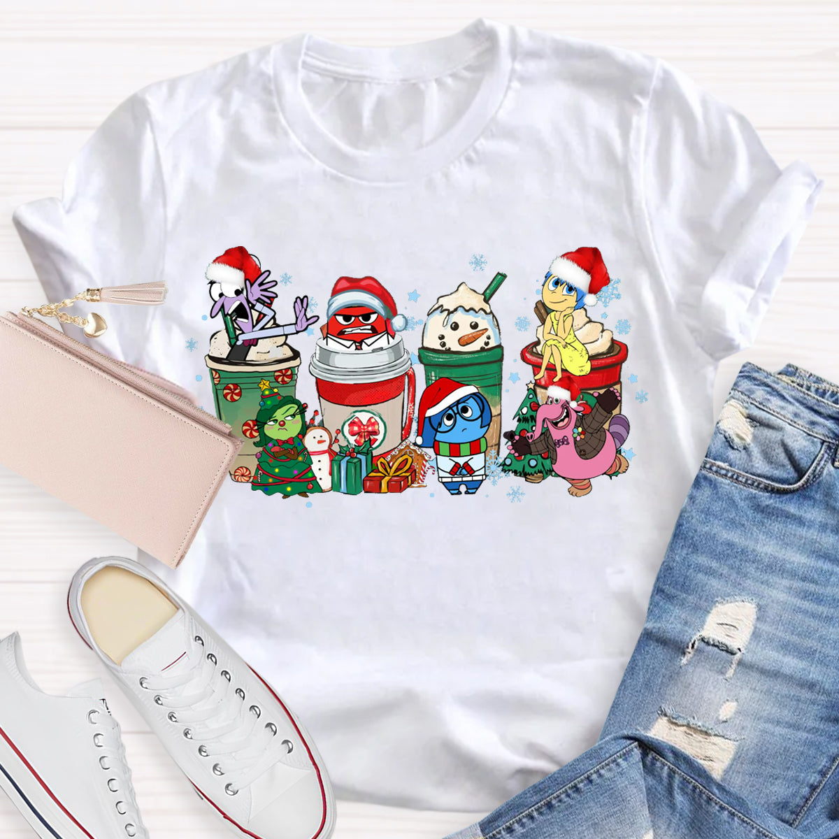 Christmas Coffee With Bright Feels T-Shirt