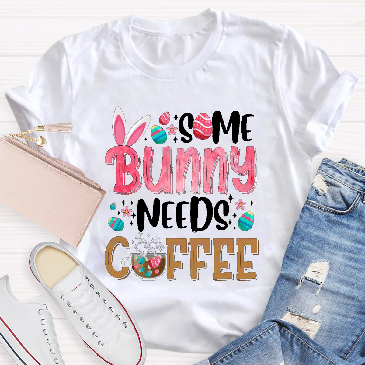 Some Bunny Needs Coffee T-Shirt