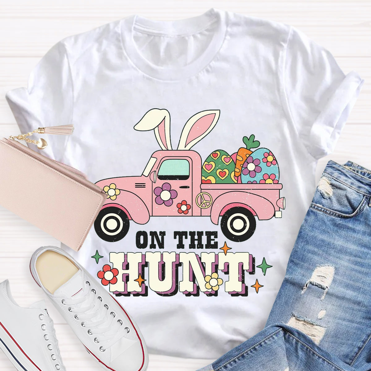 Easter Day Bunny On The Hunt T-Shirt