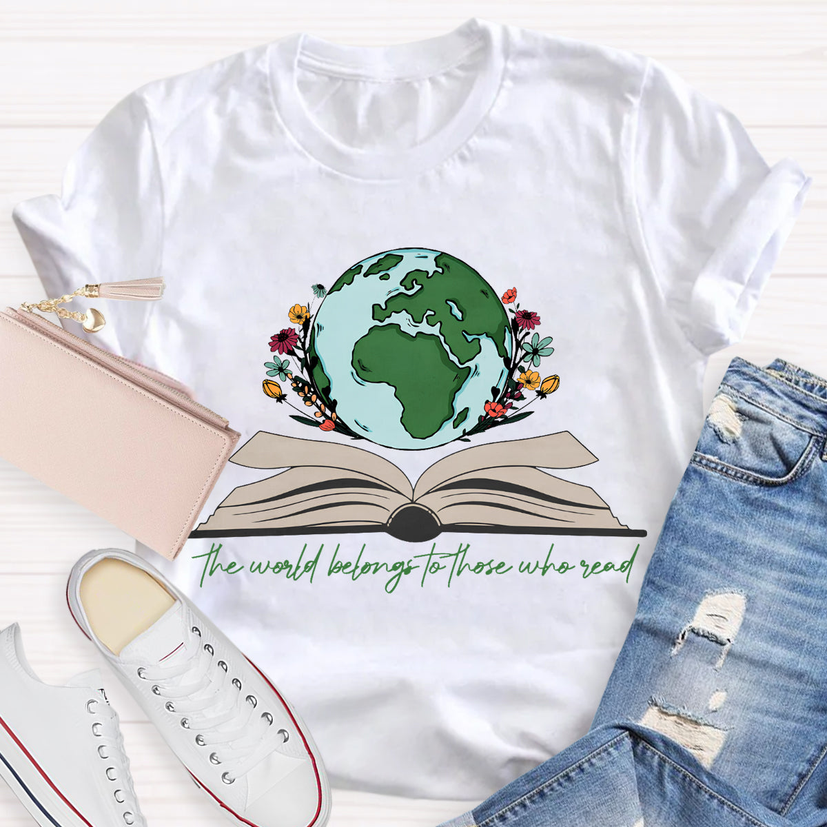 The World Belongs To Those Who Read Teacher T-Shirt