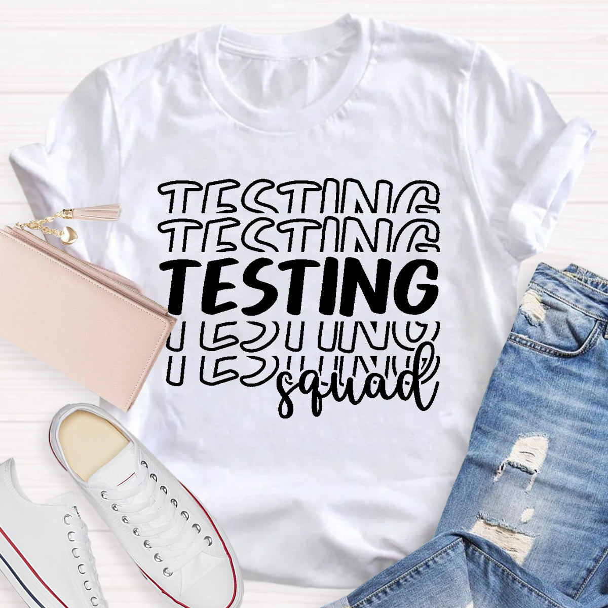 Testing Squad Teacher T-Shirt