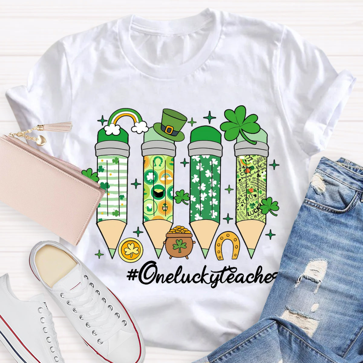 One Lucky Teacher T-Shirt